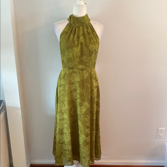 RIHOAS Dresses & Skirts - NWT Rihoas green Jacquard ranched midi dress